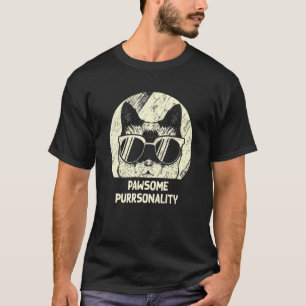 Camiseta Personalidade Maravilhosa Linda Mãe de Gato Gato F