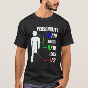 Camiseta Personalidade Parece Amputeo De Deficiência Na Amp