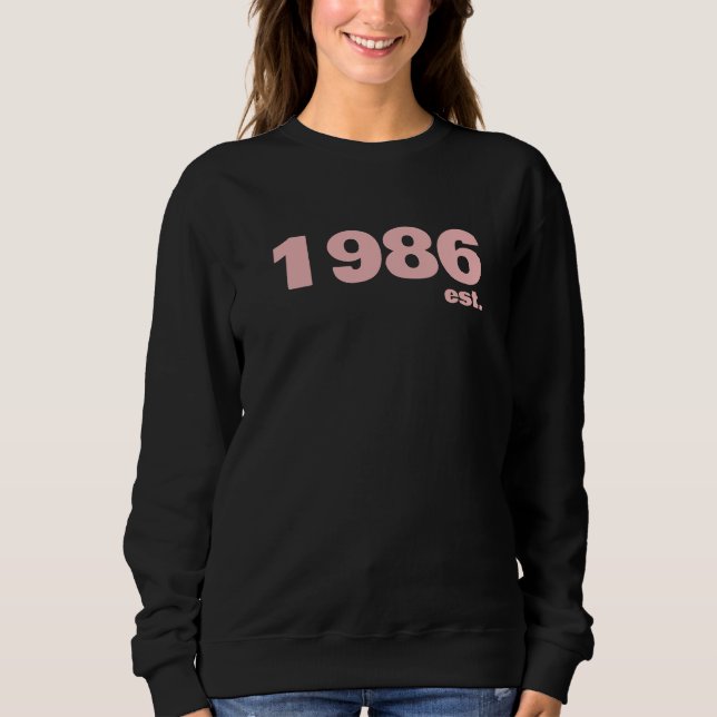 Camiseta Personalised 40th Fun Typography Custom Sweater  (Frente)