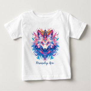 Camiseta Personalização Colorida de Raposa Magnética Encant