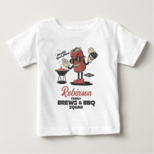 Camiseta Personalização Da Família Barbeque De Esquadrão De
