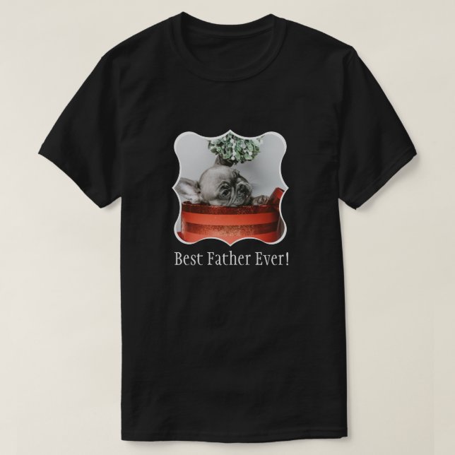 Camiseta Personalização da Foto da Melhor Família Pai (Frente do Design)