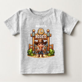 Camiseta Personalização de Aniversário do Primeiro Rodeo Oc