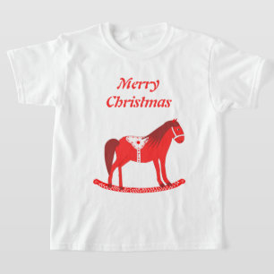 Camiseta Personalização de Cavalo Fogueiro de Natal escandi