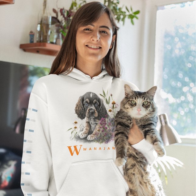 Camiseta Personalização de Foto Pet Cachorro Espanhol Ameri (Criador carregado)