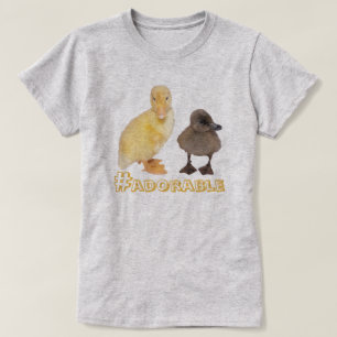 Camiseta Personalização de Fotografia de Ducklings Amarel