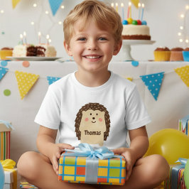 Camiseta Personalização de Hedgehog com Cores Aquáticas Sim