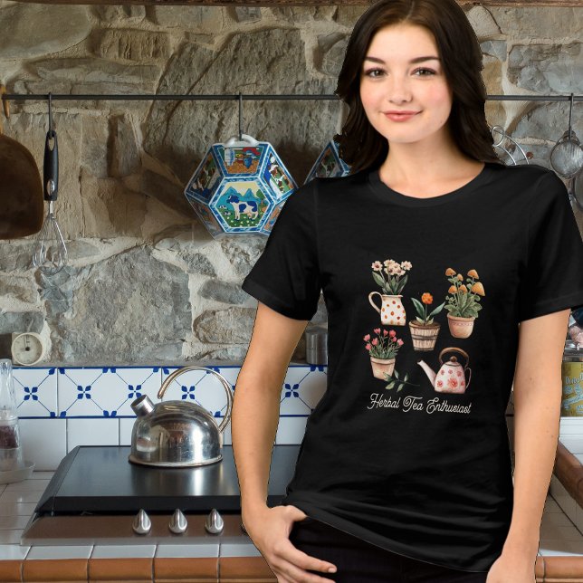 Camiseta Personalização do Entusiasta Herbal Tea Naturalist (Criador carregado)