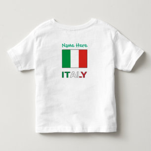 Camiseta Personalização Verde Bandeira Italiana Itália 