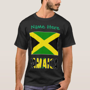 Camiseta Personalização Verde Bandeira Jamaicana J