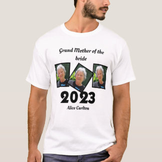 Camiseta Personalizada 2023 Grande Mãe da Noiva Foto