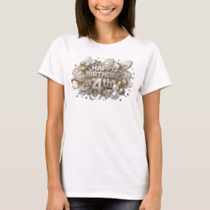 Camiseta Personalizada 4º ANIVERSÁRIO Colorida Div