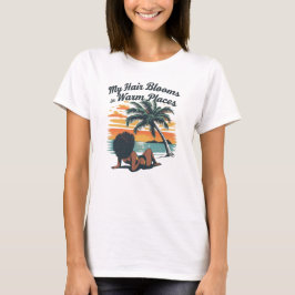Camiseta Personalizada Afro Verão Cabelo Preto