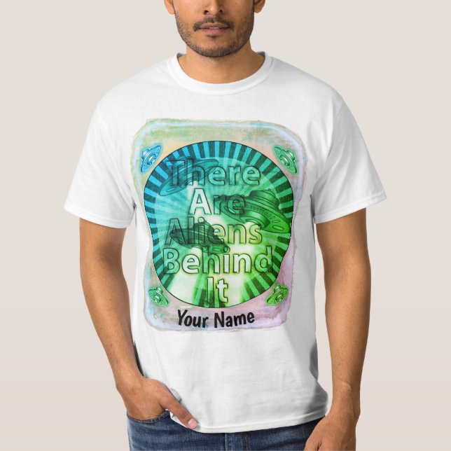 Camiseta Personalizada Alienígenas por Trás (Frente)