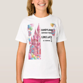 Camiseta Personalizada Aniversário Candyland Menin