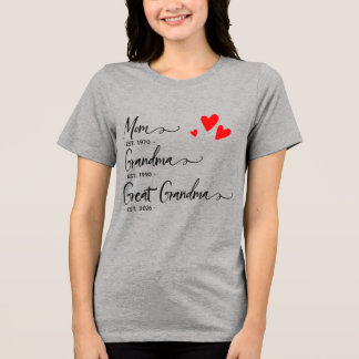 Camiseta Personalizada Ano Mãe Avó Bisavó Moda