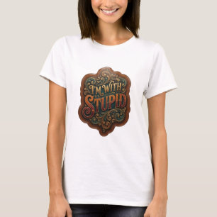 Camiseta Personalizada Artística Gold I'M WITH STU