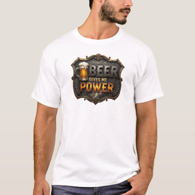 Camiseta Personalizada Artística Vermelha CERVEJA  (Frente)