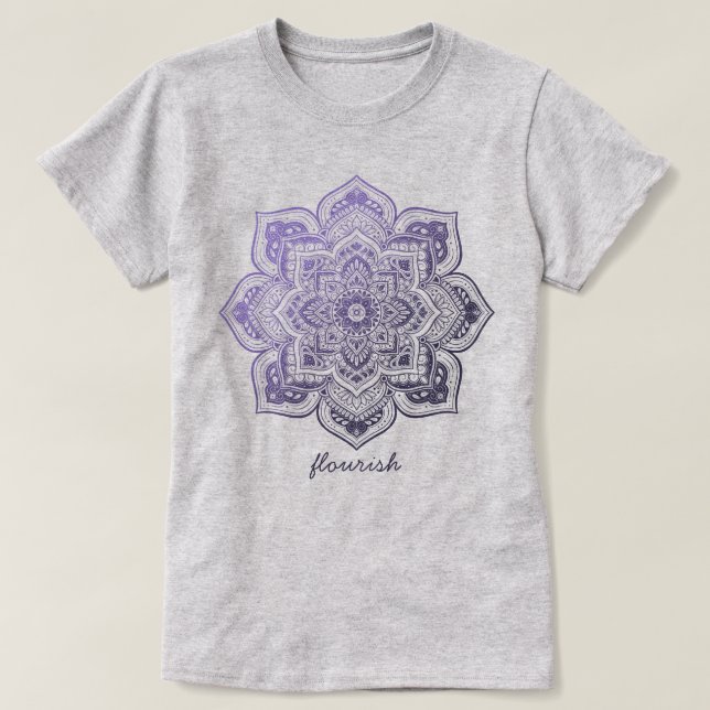 Camiseta Personalizada Aster Mandala (Frente do Design)