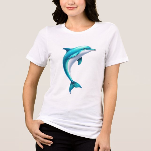 Camiseta Personalizada Baleia Azul Branco (Frente)
