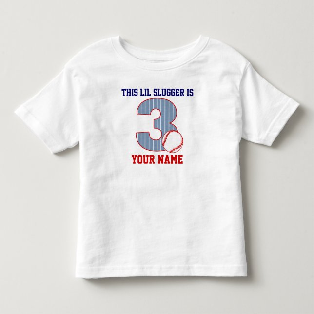 Camiseta Personalizada Baseball de aniversário de  (Frente)