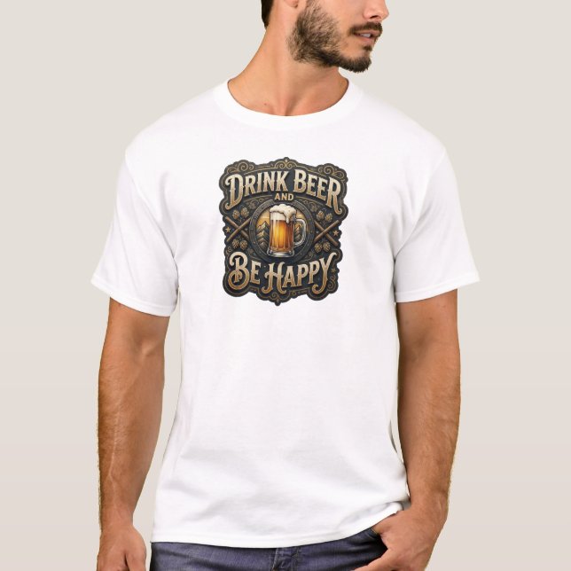 Camiseta Personalizada Bebida Cerveja Laranja Icôn (Frente)