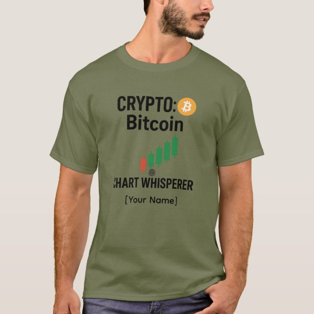 Camiseta Personalizada Bitcoin Chart Whisperer (Frente)