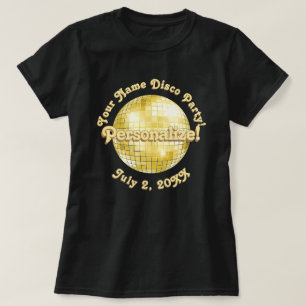 Camiseta Personalizada Bola de Discoteca Retro Dou