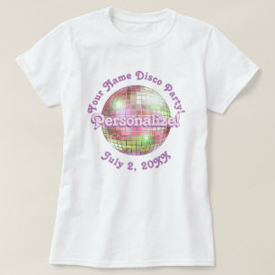 Camiseta Personalizada Bola de Discoteca Retro Íri
