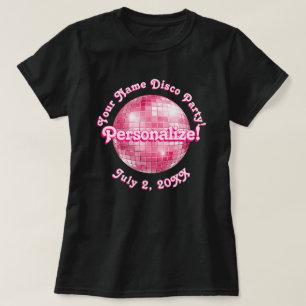 Camiseta Personalizada Bola de Discoteca Retro Ros