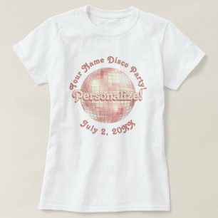 Camiseta Personalizada Bola de Discoteca Retro Ros
