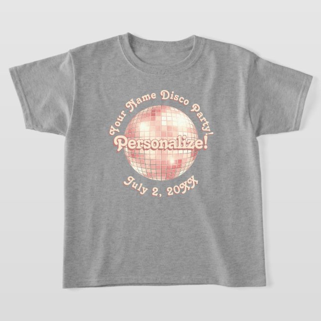 Camiseta Personalizada Bola de Discoteca Retro Ros (Postura )