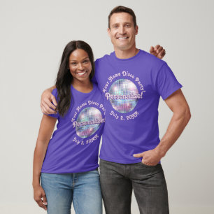 Camiseta Personalizada Bola de Discoteca Retro Rox
