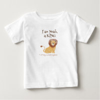 Camiseta Personalizada Bonita com o leão, o rei