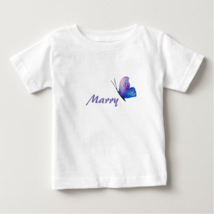 Camiseta Personalizada Borboleta Azul