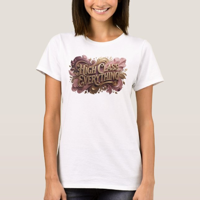 Camiseta Personalizada Catchy Red HIGH CLASS EVERY (Frente)