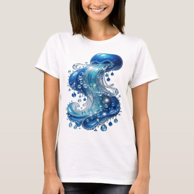 Camiseta Personalizada Chic Blue ÁGUA FLUI (Frente)