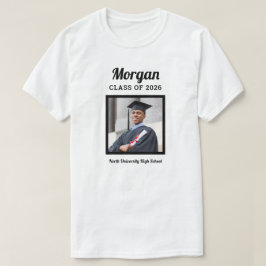 Camiseta Personalizada Classe Branca de Foto para Graduação
