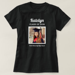 Camiseta Personalizada Classe Negra de Foto para Graduação 