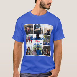 Camiseta Personalizada Colagem de Fotos de Graduaç