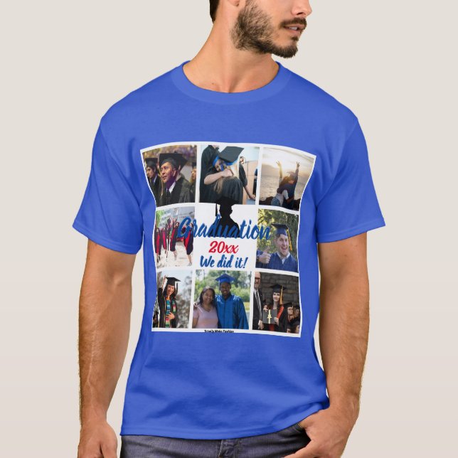 Camiseta Personalizada Colagem de Fotos de Graduaç (Frente)