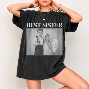 Camiseta Personalizada com Foto da Melhor Irmã Pre