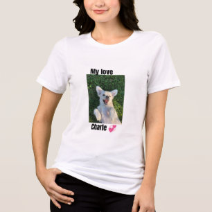 Camiseta Personalizada com Foto de Cachorro - Nome