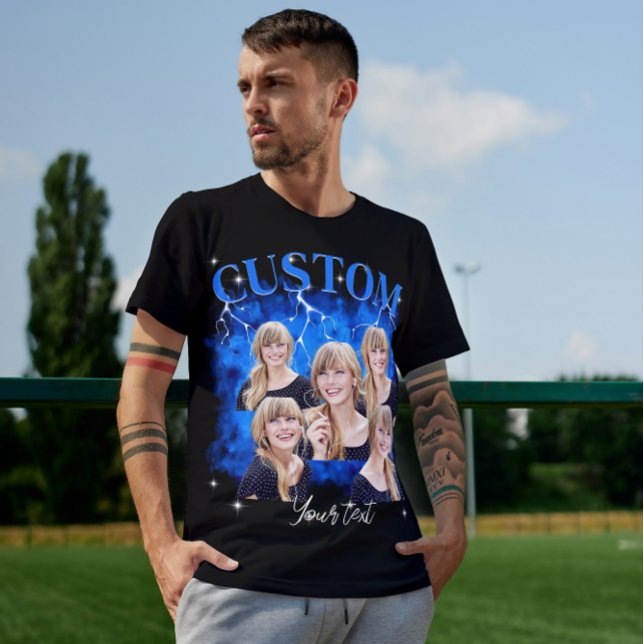 Camiseta personalizada com foto de camiseta de rap (Criador carregado)