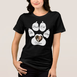 Camiseta Personalizada com Foto de Gata Mãe – Nome