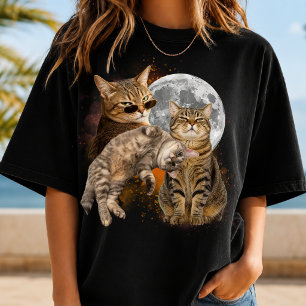 Camiseta Personalizada com Foto de Gato Bootleg de