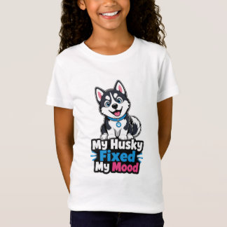 Camiseta Personalizada com Foto de Husky Husky Mel