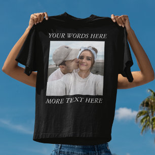 Camiseta Personalizada com Foto e Mensagem Forever