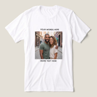 Camiseta Personalizada com Foto e Texto | Enviar