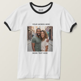 Camiseta Personalizada com Foto e Texto Enviar